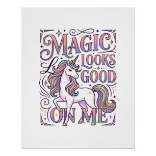 Poster Chemise Tendance Graphique Licorne Magique Me Va B