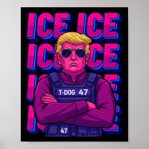Poster Chemise Trump Ice Agent