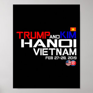 Poster Chemise Vietnam Suummit Kim Et Trump T