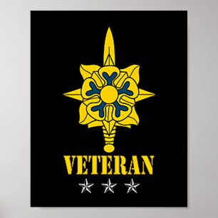 Poster Chemise vintage Corps du renseignement militaire p