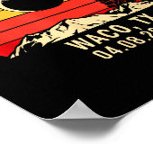Poster Chemise Waco Tx Texas Éclipse Totale (Coin)