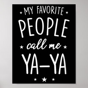 Poster Chemise Ya-ya Cadeau_ Mes personnes préférées m'ap