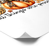 Poster Chemises Citrouilles Automne Pour Les Femmes Jésus (Coin)