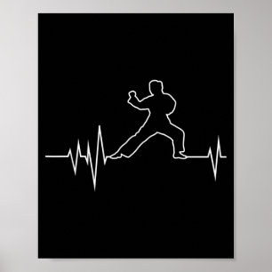 Poster Chemises de Karaté Sports Arts Martiaux Hommes Fem