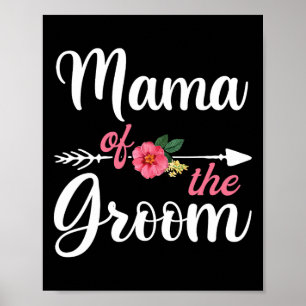 Poster Chemises de maman du marié pour femmes