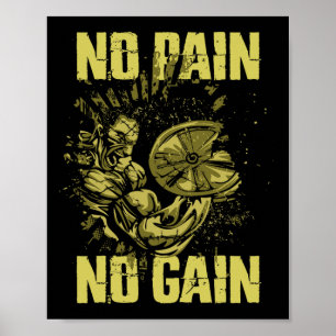 Poster Chemises de musculation pour hommes sans douleur s
