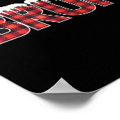 Poster Chemises De Noël Pour Femmes Brouh Rouge Plaid Buf (Coin)