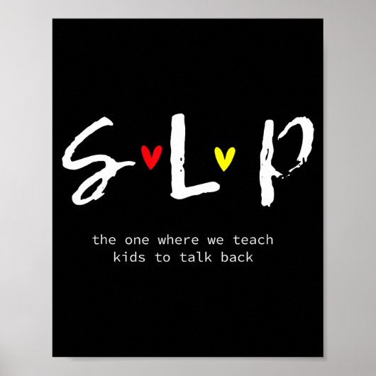 Poster Chemises de professeur Slp Orthophoniste Gif (Devant)