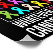 Poster Chemises de sensibilisation au cancer - quelle que (Coin)