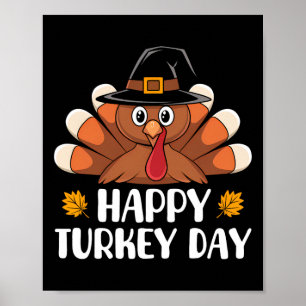 Poster Chemises de Thanksgiving pour garçons enfants tout