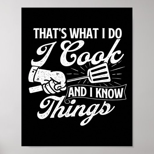 Poster Chemises Drôles De Barbecue C'est Ce Que Je Fais J (Devant)