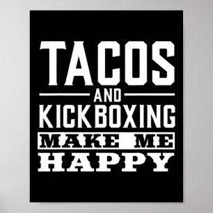 Poster Chemises drôles de tacos Tacos et tee-shirts de ki