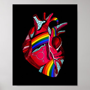 Poster Chemises gay pride Hommes Femmes LGBT Arc En Ciel 