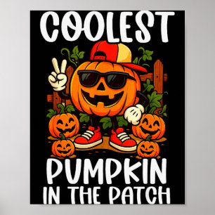 Poster Chemises Halloween Garçons Et Enfants Citrouille L
