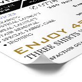 Poster Chemises propres, Nettoyeurs à sec, Publicité de n (Coin)