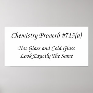 Poster Chemistry Proverb