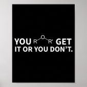 Poster Chemistry Pun You Ether Get It Or You Don't  (Devant)