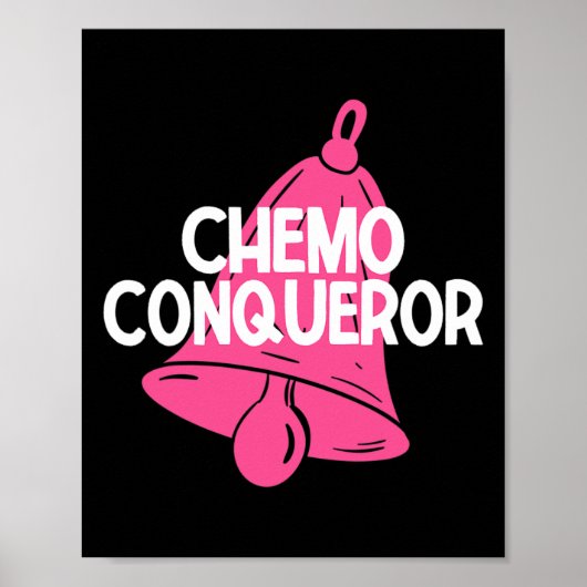 Poster Chemo Conquérant Fin Du Traitement Chemo Bande De (Devant)