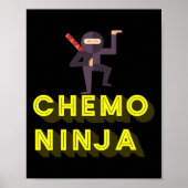 Poster Chemo Ninja Mois de sensibilisation au cancer chez (Devant)
