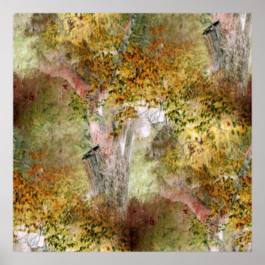 Poster Chêne à l'automne... (Devant)