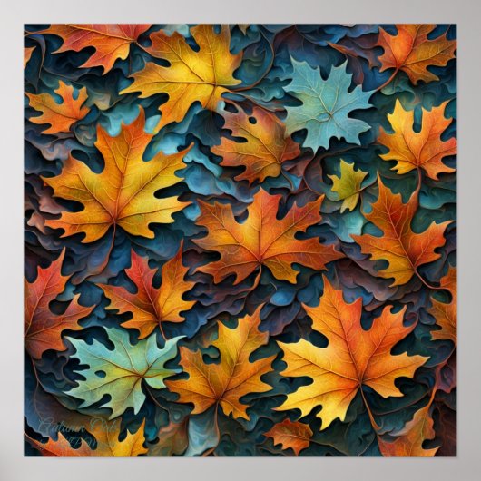 Poster Chêne d'Automne (Devant)