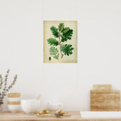 Poster Chêne Feuilles no 3 Farmhouse Wall Art (Cuisine)