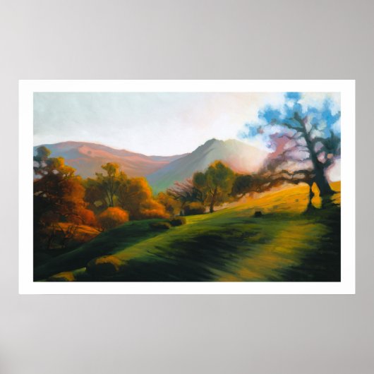 Poster Chênes dans le canyon Poly (Devant)