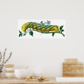 Poster chenille d'atropos d'Acherontia (Cuisine)