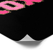 Poster Chenille Patch Sparkling Xoxo Saint Valentin Coeur (Coin)