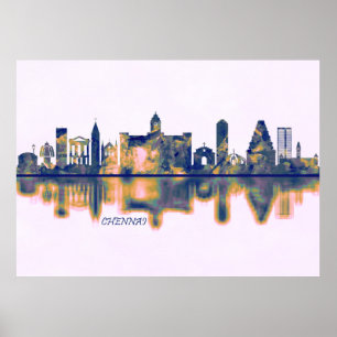Poster Chennai Skyline