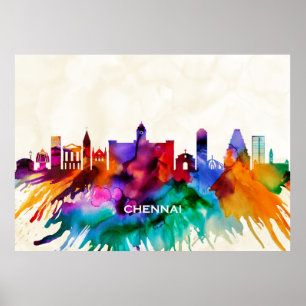 Poster Chennai Skyline