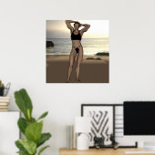 Poster Chennel Johnson en maillot de bain (Bureau à domicile)