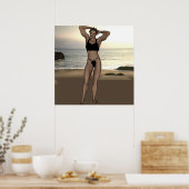 Poster Chennel Johnson en maillot de bain (Cuisine)