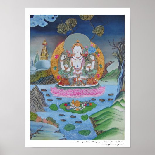 Poster Chenrezig (Voorkant)