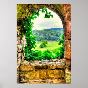 Poster Chepstow Castle Window II, Monmouthshire, Pays de