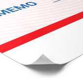 Poster Chèque de financement géant avec logo d'entreprise (Coin)
