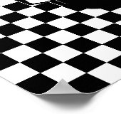 Poster Chèque de style rétro couple scooter (Coin)