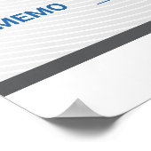 Poster Chèque Promotionnel Géant avec Logo d'Entreprise | (Coin)