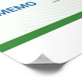 Poster Chèque Promotionnel Géant avec Logo d'Entreprise | (Coin)