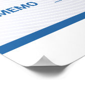 Poster Chèque Promotionnel Géant avec Logo d'Entreprise (Coin)