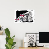 Poster Cher Bandoneon Tango (Bureau à domicile)