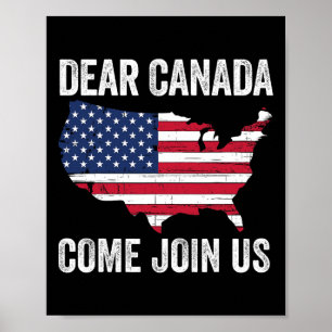 Poster Cher Canada, venez vous joindre à nous Président T