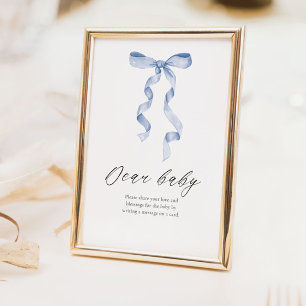 Poster Cher conseil bébé Baby shower de table signe avec