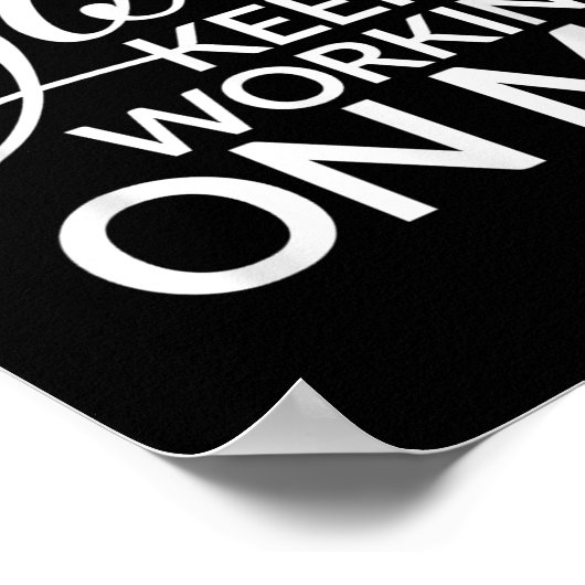 Poster Cher Dieu Continuez À Travailler Sur Moi (Coin)