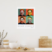 Poster Cher dirigeant Kim Jong Il (Cuisine)