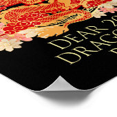 Poster Cher Dragon 2024 Je suis prêt à dire chinois Nouve (Coin)