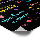 Poster Cher élève derrière moi Appréciation de l'enseigna (Coin)