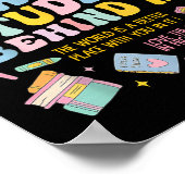 Poster Cher Étudiant Derrière Moi Retour À L'École Enseig (Coin)