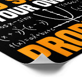 Poster Cher Math Augmente Et Résoudre Vos Propres Problèm (Coin)