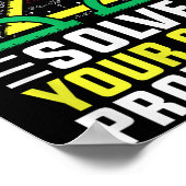 Poster Cher Math Augmente Et Résoudre Vos Propres Problèm (Coin)